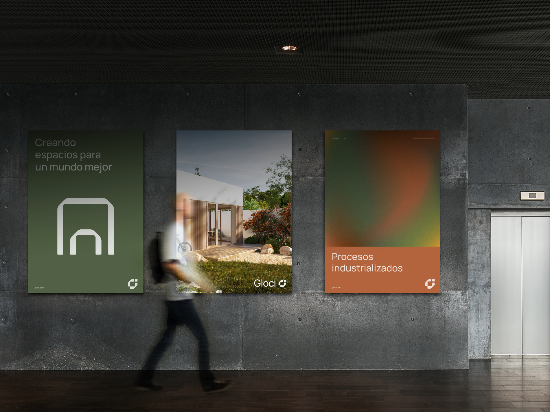 mockup posters de gloci arquitectura